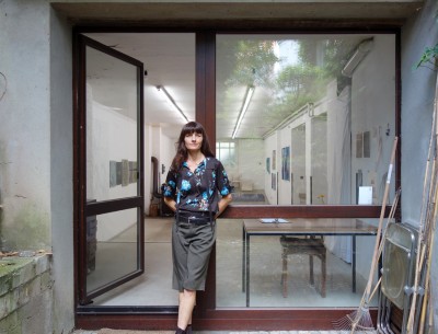 Claudia Larissa Artz in her last days at her studio 14, Cologne, july 2020