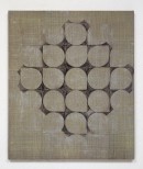 ´HIMMELSRICHTUNGEN I, Quadrat und Himmelsrund`, 2014 , pigments, acrylic, canvas, 68 x 57,5 cm
