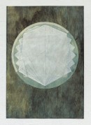 ´LOB DES RAUMES II (für Platon III),042017, pigments, eggtempera, watercolor, pencil on paper, 48,5 x 33,5 cm