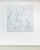 ´LOB DES RAUMES (für Platon)`, 2018, Sgrafitto, distemper, pigments on wall, 169 x 169 cm