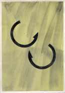 ´Bilder der fliessenden Welt 1`, 03052020, pigments, acryl on paper, 29,7x21 cm