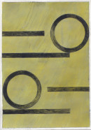 ´Bilder der fließenden Welt 17`, 07052020, pigments, acryl on paper, 29,7 x 21 cm