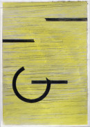 ´Bilder der fließenden Welt 19`, 1552020, pigments, acryl on paper, 29,7 x 21 cm
