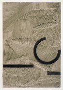 ´Bilder der fließenden Welt 2`, 16022020, pigments, acryl on paper, 29,7 x 21 cm