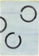 ´Bilder der fließenden Welt 3`, 30032020, pigments, acryl on paper, 29,7 x 21 cm