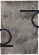 ´Bilder der fließenden Welt 6`, 16042020, pigments, acryl on paper, 29,7 x 21 cm