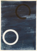 ´Bilder der fließenden Welt 7`, 18042020, pigments, acryl on paper, 29,7 x 21 cm