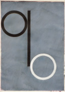 ´Bilder der fließenden Welt 8`, 21042020, pigments, acryl on paper, 29,7 x 21 cm