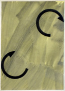 ´Bilder der fliessenden Welt 1-1`, 03052020, pigments, acryl on paper, 29,7x21 cm
