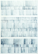 ´for Bashô VII`, 082022 pigments, gouache on paper 29,7x21 cm