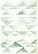 ´for MBashô I`, 072022, pigments, gouache on paper, 29,7 x 21 cm