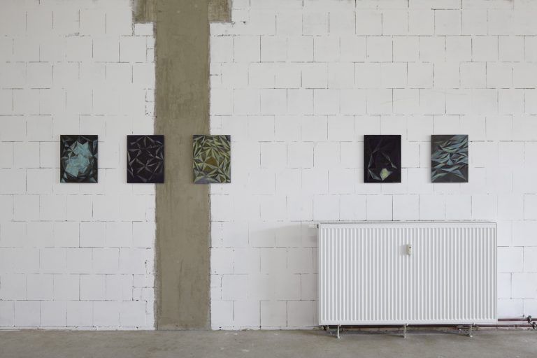 `RIVER and other paintings`Installationview 2012, ´LOB DES RAUMES`, Kuenstlerin-Koeln