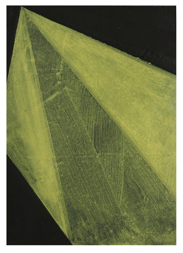 Makoto II, acrylic, pigments, canvas, 36 x 26,5 cm, 2006,Kuenstlerin-Koeln