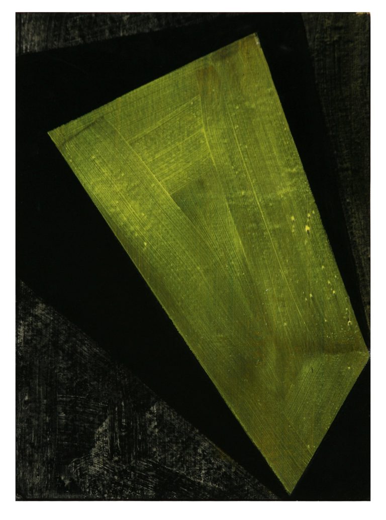 Makoto, acrylic, pigments, canvas, 36 x 24,5 cm, 2006. Kuenstlerin-Koeln