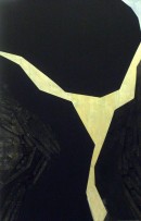 Blutrache, oil, acrylic, pigements, canvas,170 x110 cm, 2005