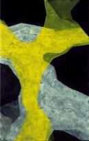 Malerei, Górtis, Schlange, acrylic, pigments, canvas, 70x45