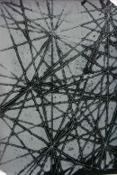 Monotypie, ´Lob des Raumes-Print III, 2010, Monoprint, print on COLOR charcoal, 31 cm x 21 cm
