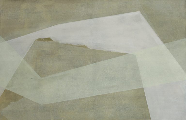 Makoto, acrylic, pigments, canvas, 110 x 170 cm, 2006, Kuenstlerin-Koeln