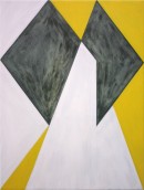 Malerei, Saltus II, 2008, acrylic, oil, pigments on cotton, 60 cm x 45 cm