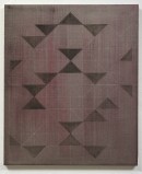 abstract painting, dogen I, 2012, acrylic, eggtempera, pigments, white pencil on cotton, 60 cm x 50 cn