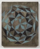 abstract painting, open heart (tokonoma) 2012, acrylic, pigments on canvas, 41 cm x 34,5 cm