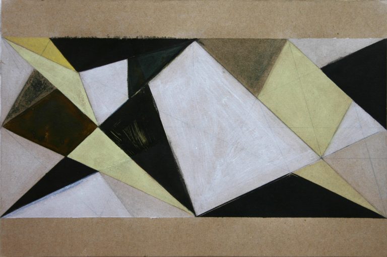 ´EMAKI IX, 09.12.2007`, pigments, acrylic, ink on paper, 20 cm x 29,7 cm, artist-cologne