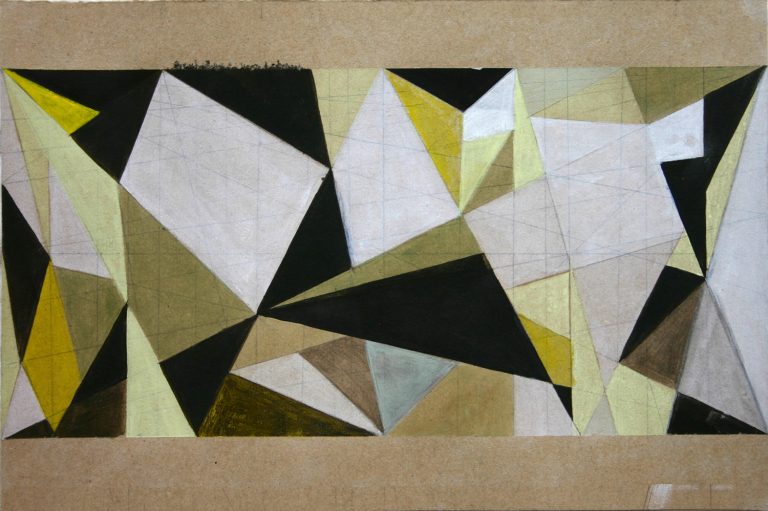 ´EMAKI XIV, 14.01.2008`, pigments, acrylic, ink on paper, 20 cm x 29,7 cm, artist-cologne