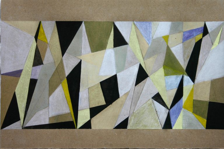 ´EMAKI XV, 26.02.2008`, pigments, acrylic, ink on paper, 20 cm x 29,7 cm, artist-cologne