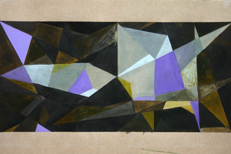 Papierarbeiten ´EMAKI XVI, 18.02.2007`, pigments, acrylic, ink on paper, 20 cm x 29,7 cm, artist_cologne