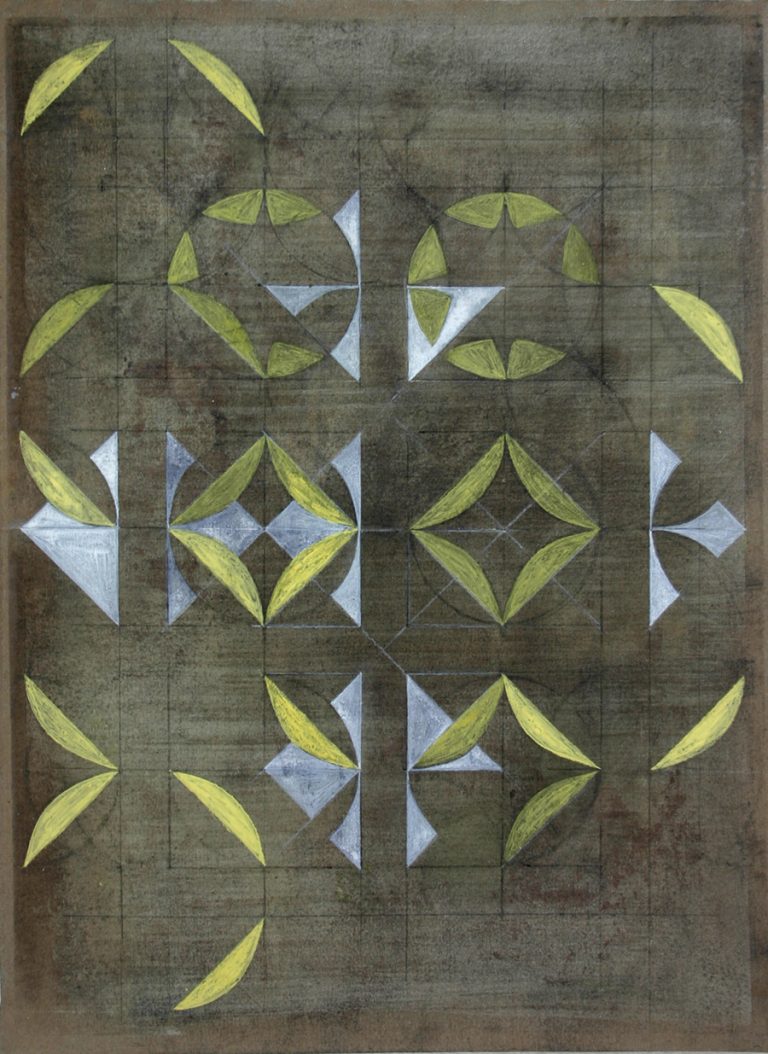 works on paper ´Gloriole III`, 2013, acrylic, eggtempera, ink, pencil, artist cologne