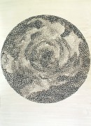 ´Die Ringe durchbrechen, fuer den Freigeist 4`, 2016, ink on Portvin, paper, 35 x 25 cm, photograph Claudia Larissa Artz