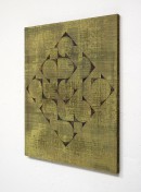 ´exibition view, HIMMELSRICHTUNGEN VI`, 2014 , pigments, acrylic, canvas, 68 x 57,5 cm