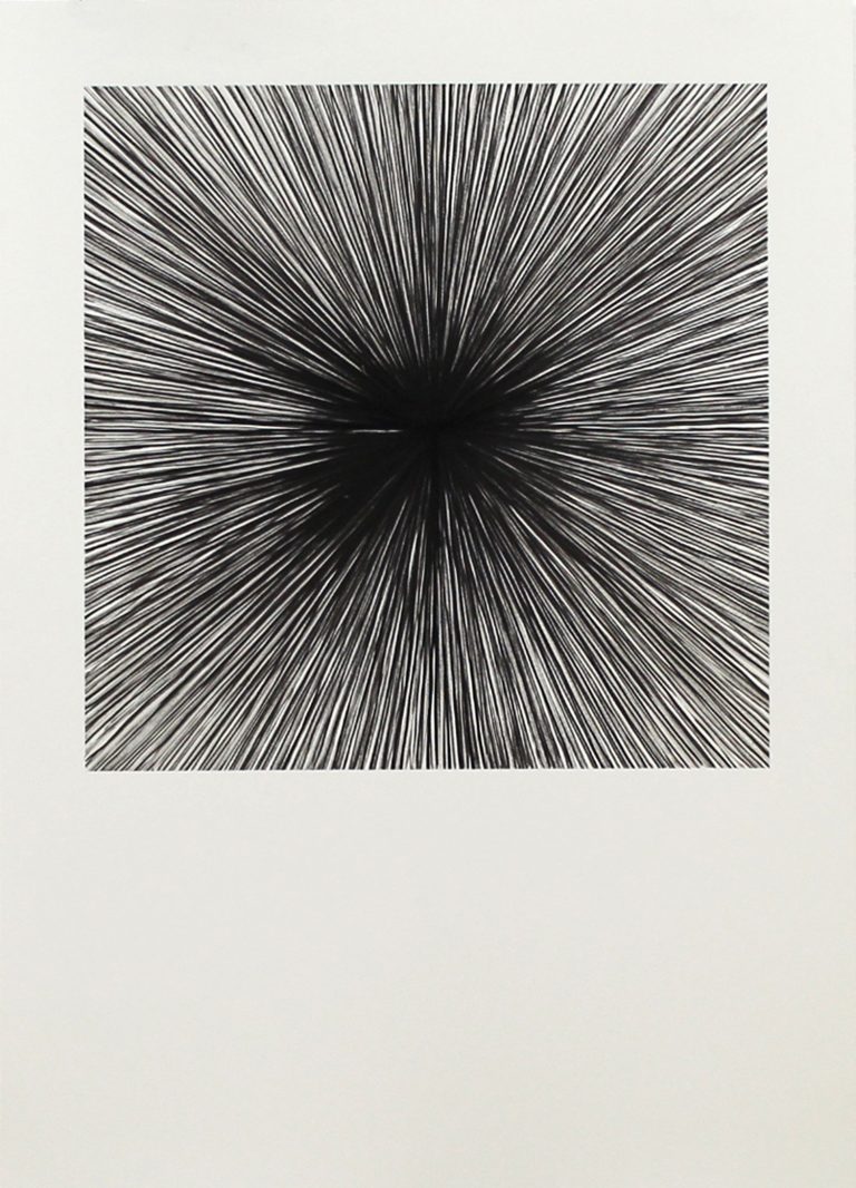 ´de l´extérieure à l´intérieure, N°3, 092016, encre du chine, paper, Kuenstlerin-Koeln