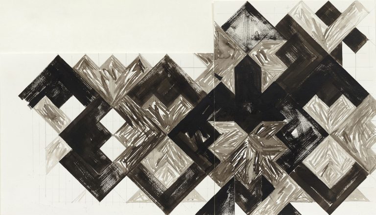 ´la contre flèche II (pour Paul Klee)`, 2016, l`encre du Chine on paper 224g, artist-cologne