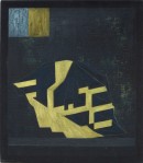 ´KESA V`, 25012019, pigments, acrylic on canvas, 40 x 35 cm