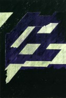 ´fortwehendes Dach X`, 2017, gouache, pigments on gesso on paper, 28,2 x 19,4 cm