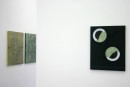 exhibiton view circling grey, ´2 Kreise, eine Einheit, Himmelsrichtungen`, copyright Claudia Larissa Artz