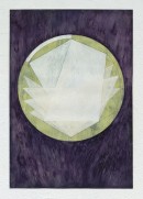 ´LOB DES RAUMES II (für Platon II), 072018, pigments, eggtempera, watercolor, pencil on paper, 48,5 x 33,5 cm