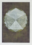 ´LOB DES RAUMES II (für Platon VI), 122017, pigments, eggtempera, watercolor, pencil on paper, 48,5 x 33,5 cm
