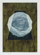 ´LOB DES RAUMES II (für Platon VIII), 052018, pigments, eggtempera, watercolor, pencil on paper, 48,5 x 33,5 cm