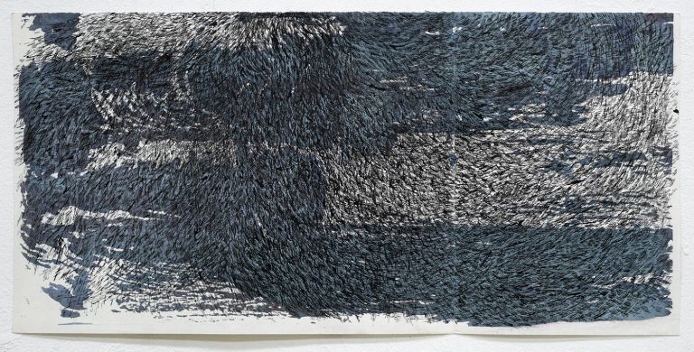 ´fallende Engel gefaltet I (für Dürer)`, 112018, ´Unter dem Himmel des neuen Jahres ist das Meer ganz still`. Kuenstlerin-Koeln