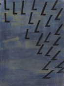 ´Bilder der fliessenden Welt VII`, 040420, acrylic, pigments on linen, 60 x 45 cm