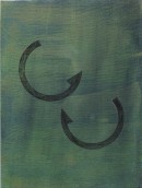 ´Bilder der fliessenden Welt VI`, 052020, acrylic, pigments on linen, 60 x 45 cm