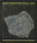 ´KESA VIII`, 2021, pigments, acrylic, pencil, on canvas, 40 x 35,5 cm