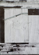 ´L´avenir IV`, 08122019, pigments, distemper, silver pen, ink on paper, 30x23,5 cm, © Claudia Larissa Artz, VG-Bild Bonn