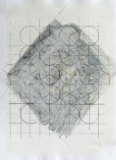 ´Der Versuch im System zu bleiben I, gescheitert`, 21062014, rabbit glue, acrylic, pigments, pencil, crayon on paper, 33,3 x 24 cm