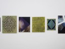 installation view finissage studio 14, paintings from 15 years, walldrawing sgraffito, july 2020