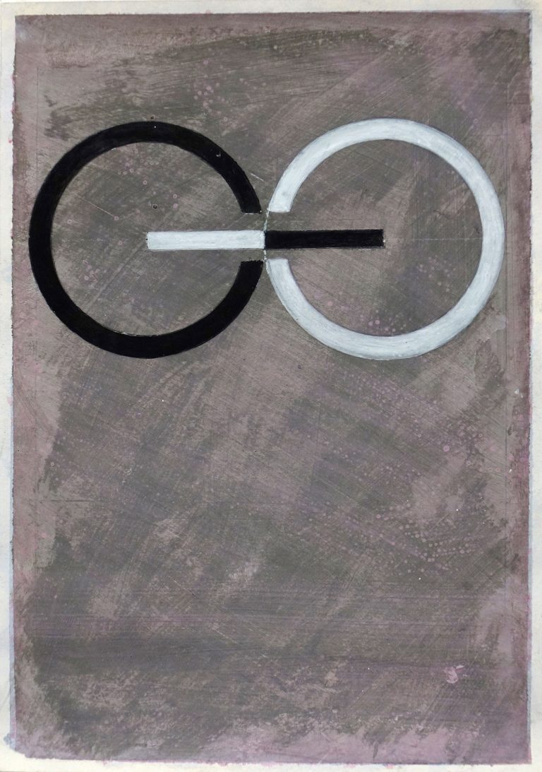 ´Bilder der fließenden Welt 23`, 26052020, pigments, acryl on paper, Kuenstlerin-Koeln