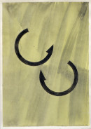 ´Bilder der fliessenden Welt 1`, 03052020, pigments, acryl on paper, 29,7x21 cm