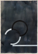 ´Bilder der fließenden Welt 22`, 22052020, pigments, acryl on paper, 29,7 x 21 cm